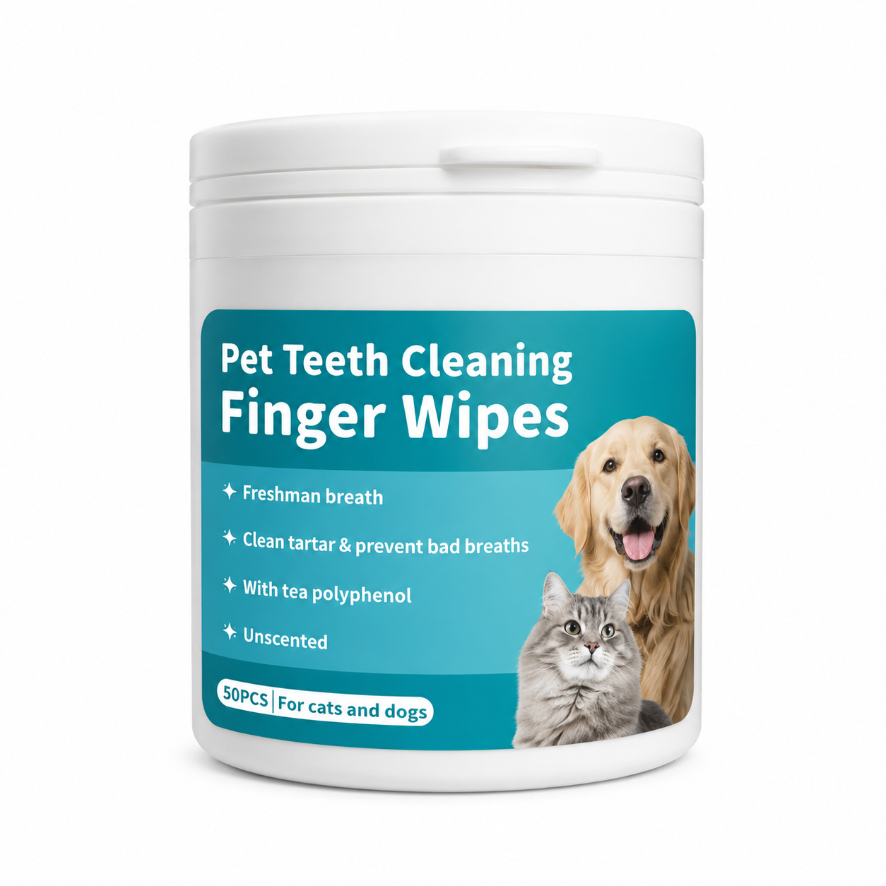 Paños dedales para limpieza de dientes