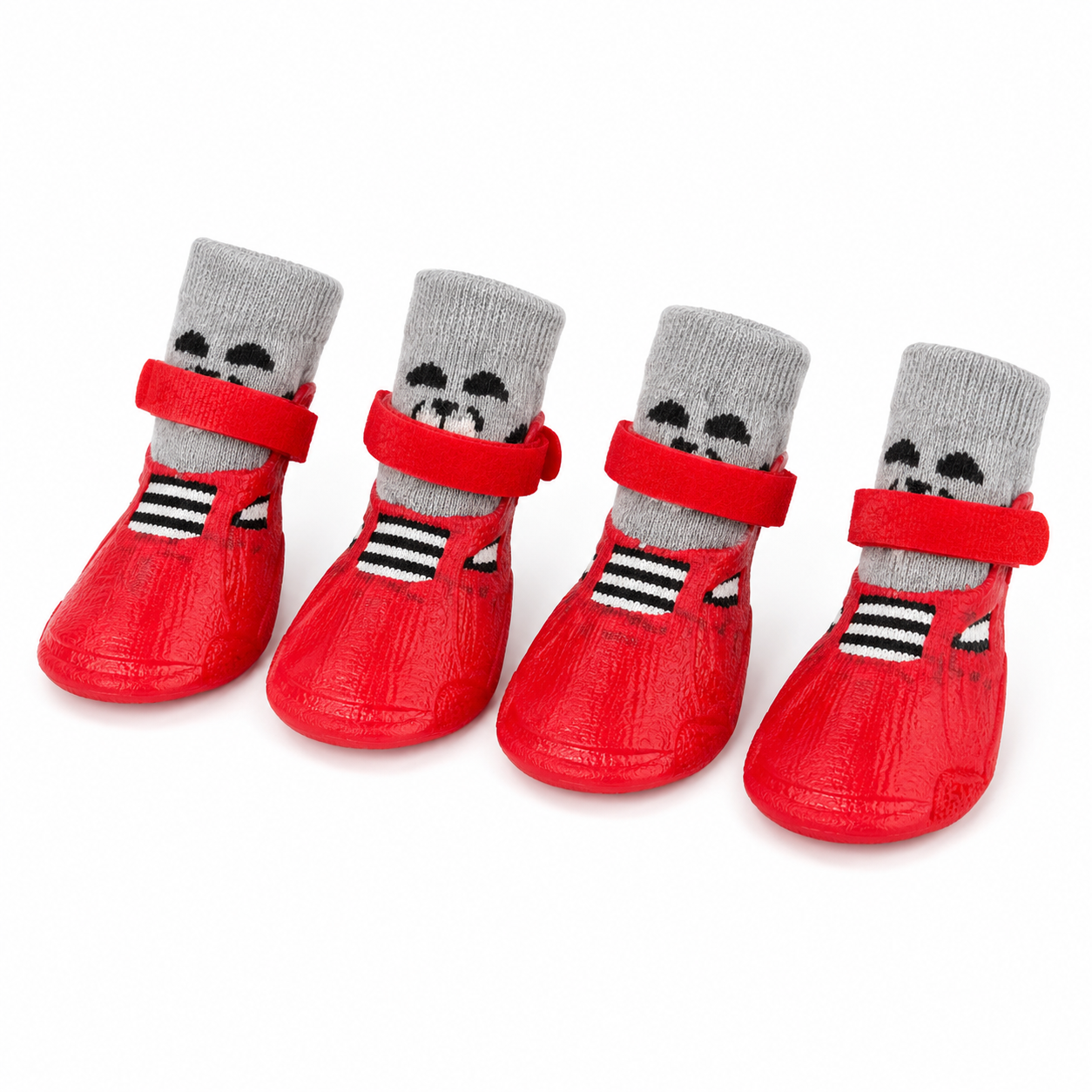 Zapato tipo botitas talla L rojo