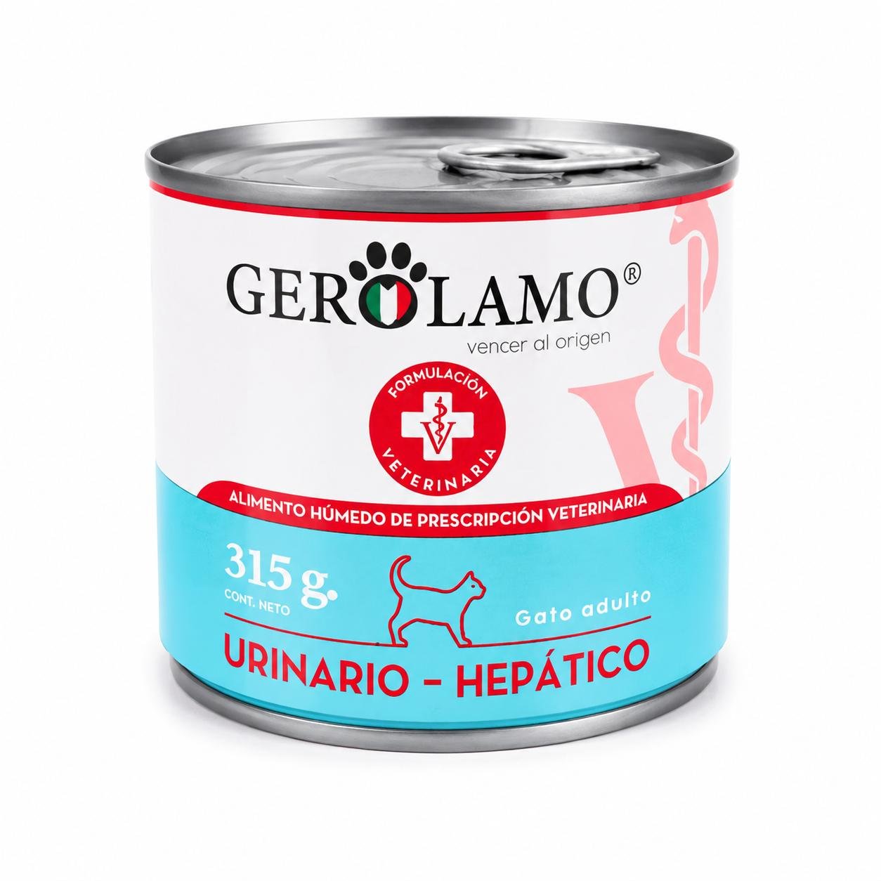 lata medicada gerolamo para gatos  urinaria- hepatico