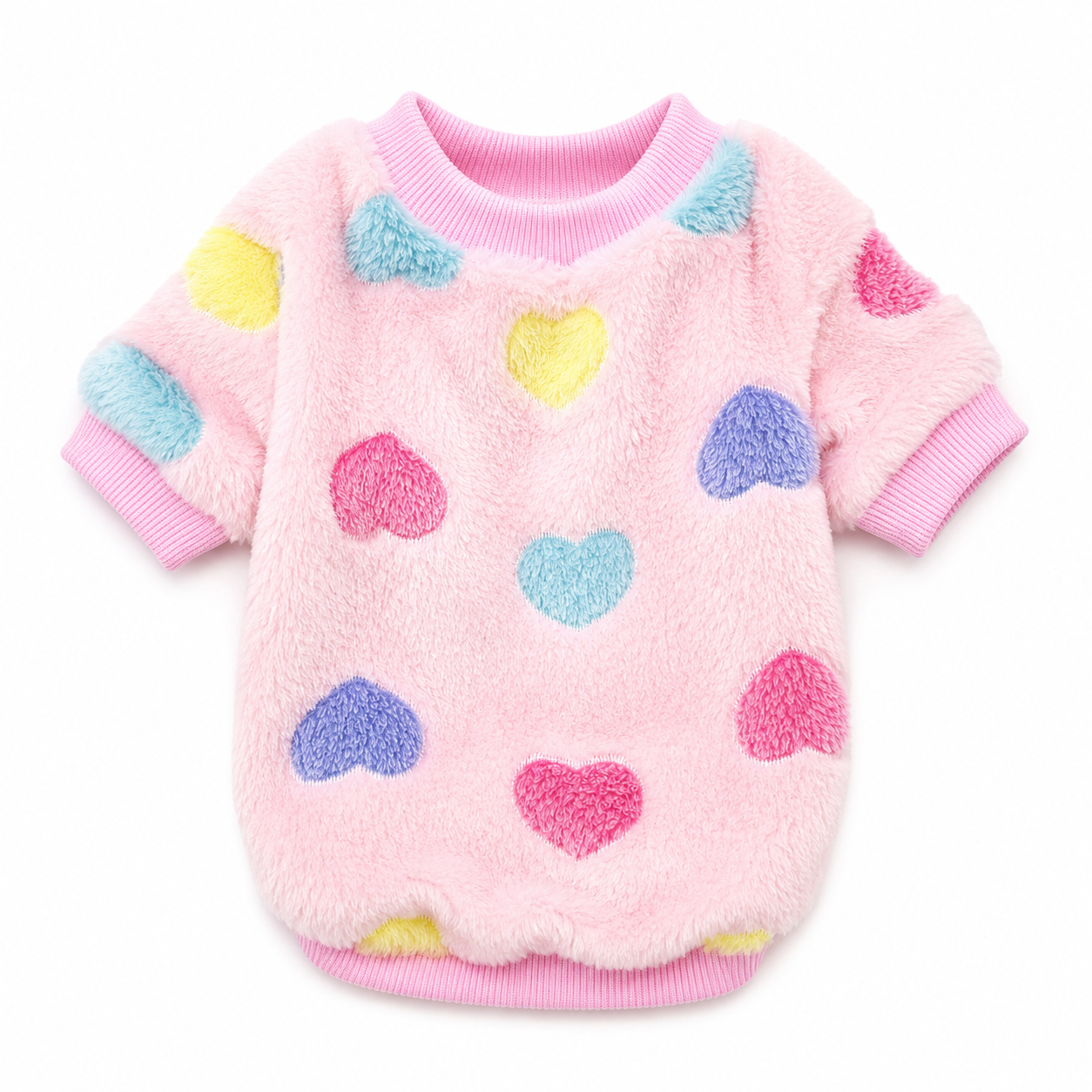 polerón polar rosado talla S