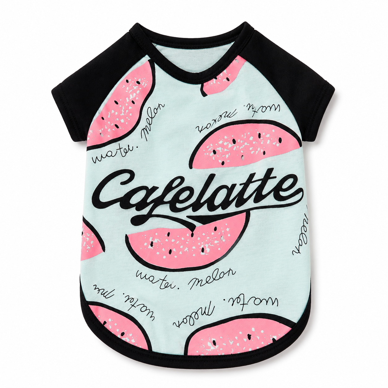 Polera  diseño sandia y letras talla M