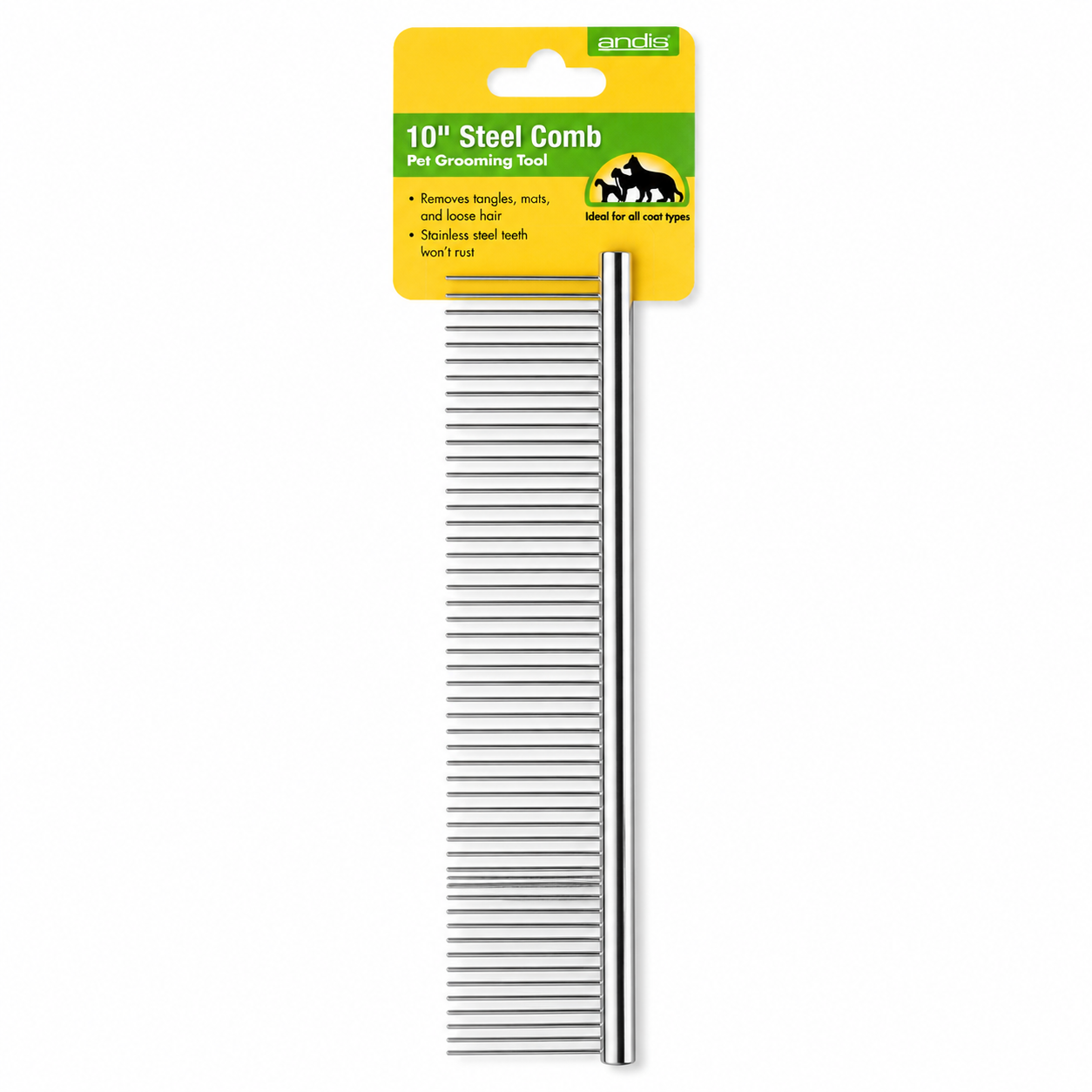 Peineta de metal arca andis para perros