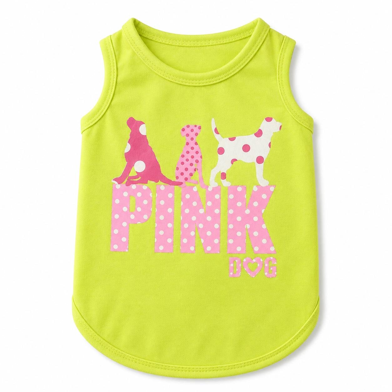 polera de verano tela delgada modelo pink dog talla S