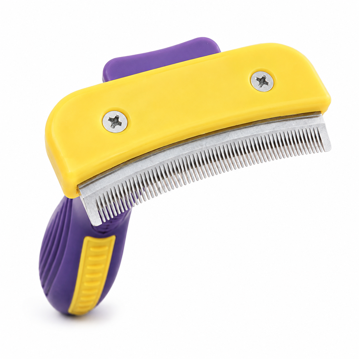 Peineta para perros de pelo corto dientes metálicos.