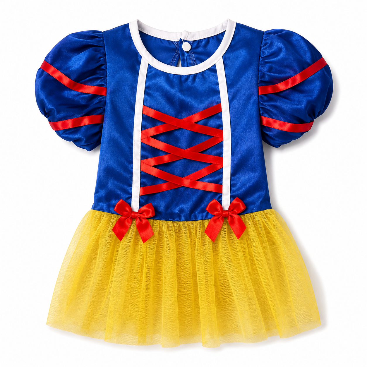 vestido de blanca nieve para perrtitas talla L y XL.