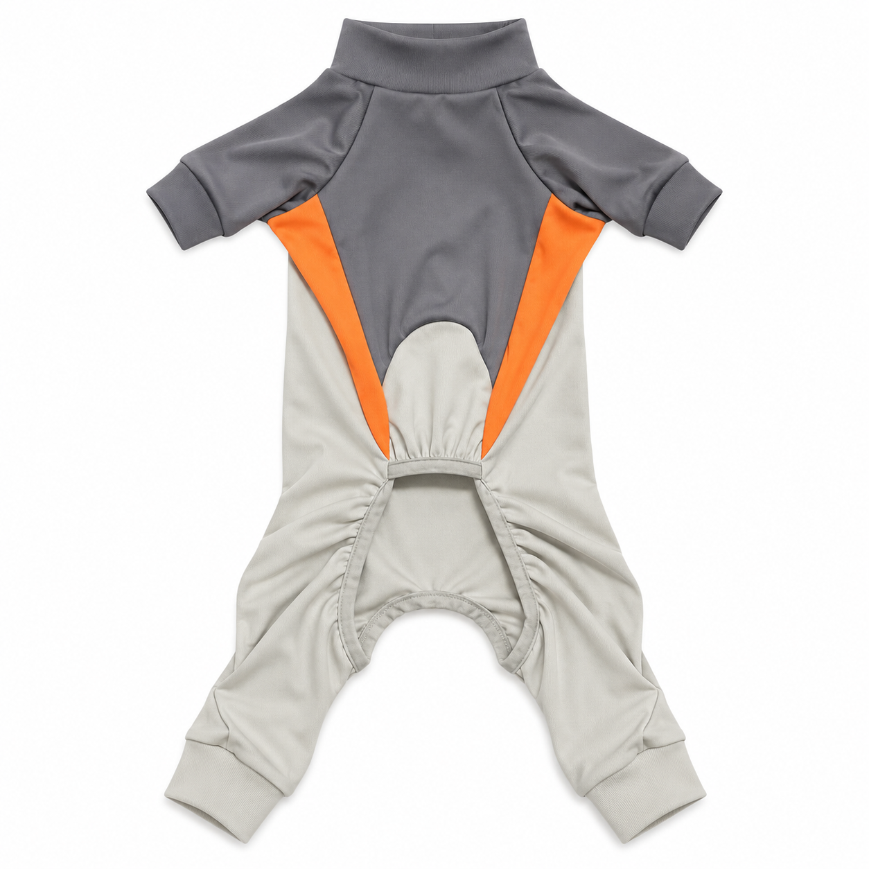 body de polyster entero color gris talla XL