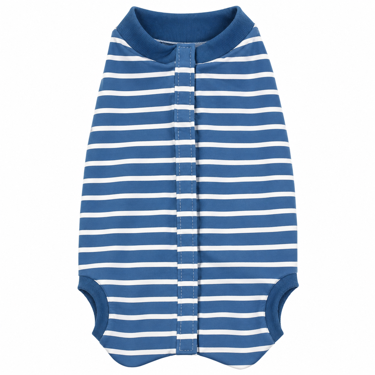Body de algodon azul rayado talla Xl