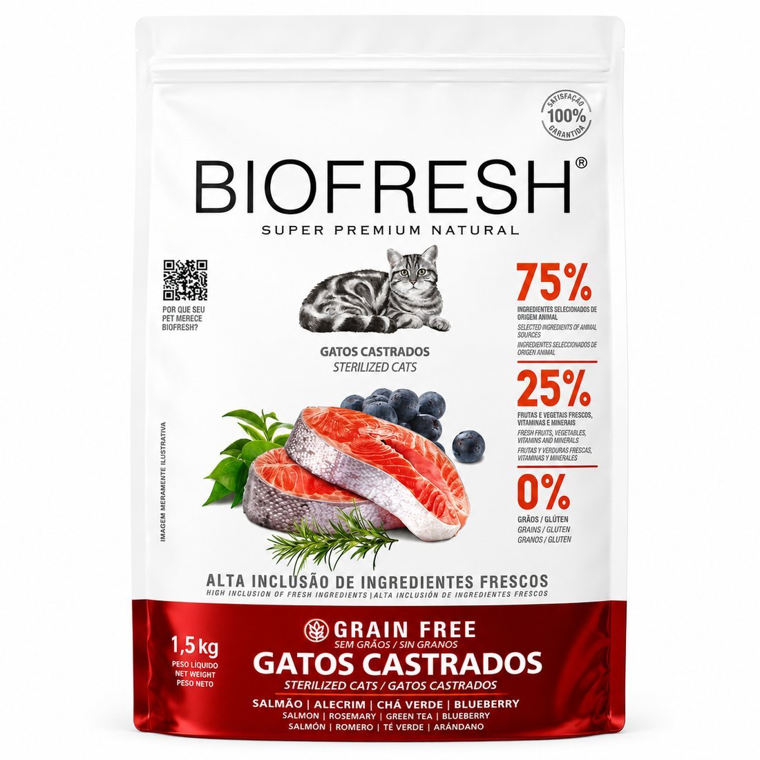Alimento BioFresh Gatos Castrados 1.5kg