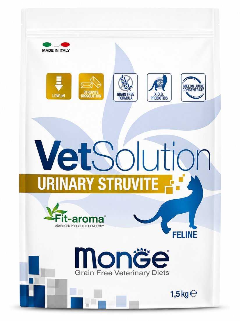 Alimento Medicado Urinary Struvite Monge VetSolution Gatos 1.5kg