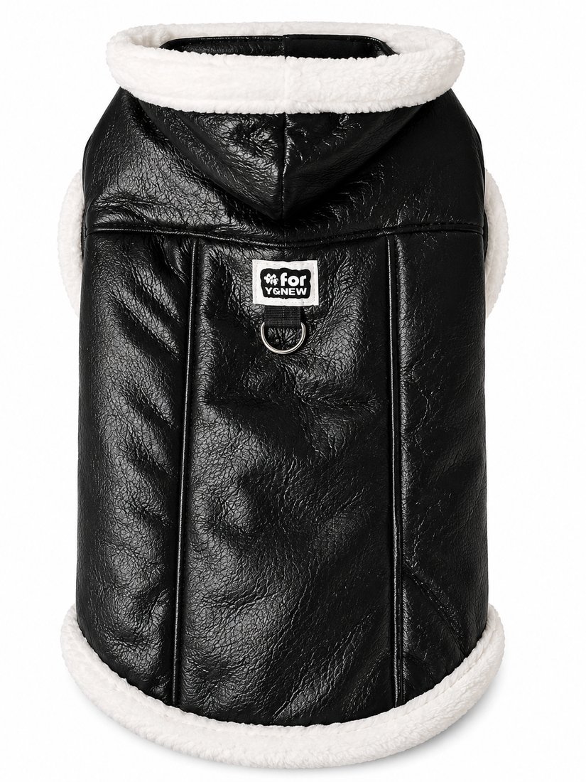 Chaqueta Cuerina con Capucha