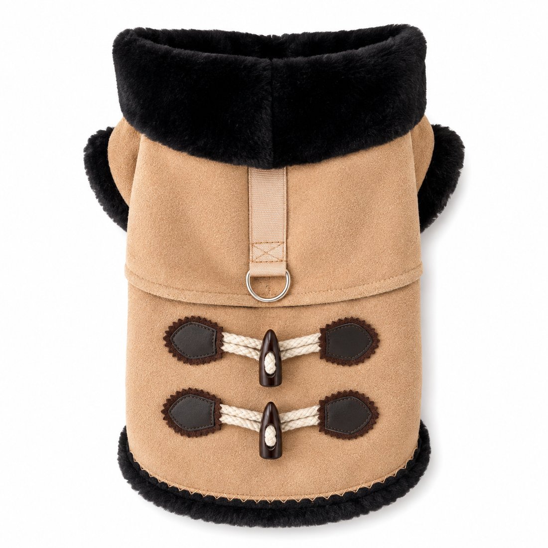 Chaqueta de Gamuza y chiporro negro  talla L